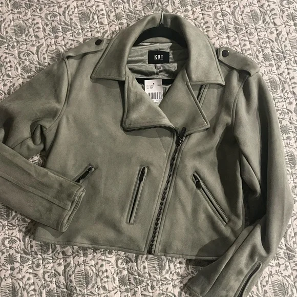 Jackie Kut from the Kloth Sage Faux Suede Moto Jacket - Picture 5 of 7